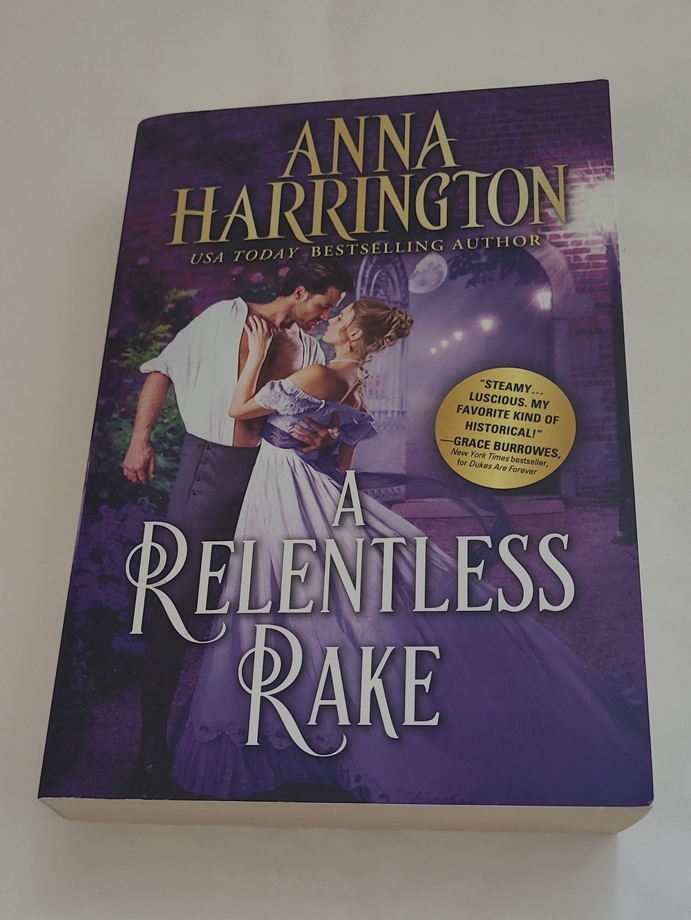 3/$5❤️Anna Harrington A Relentless Rake - Purple Romance Paperback